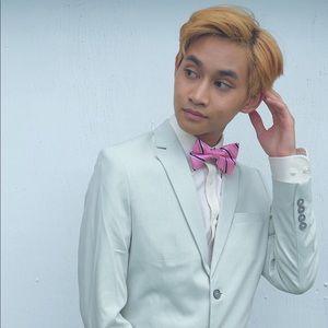 [Calvin Klein] Light Silver Prom Suit Jacket